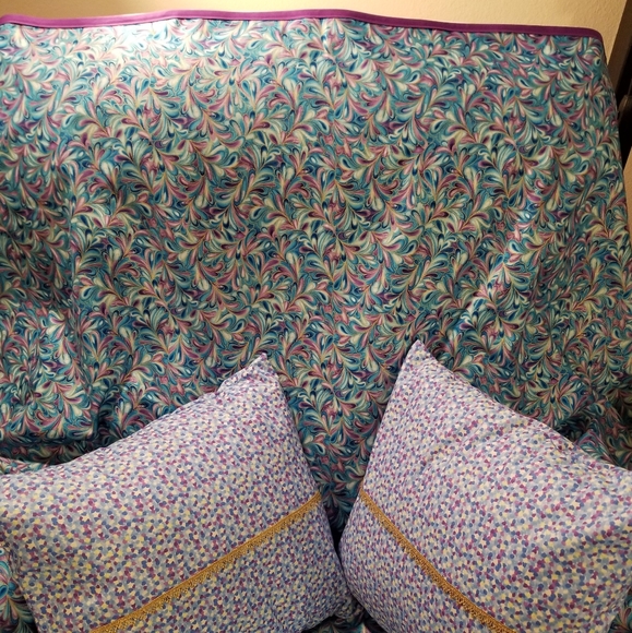 Colorful Handmade Bed Throw Set - Picture 2 of 6